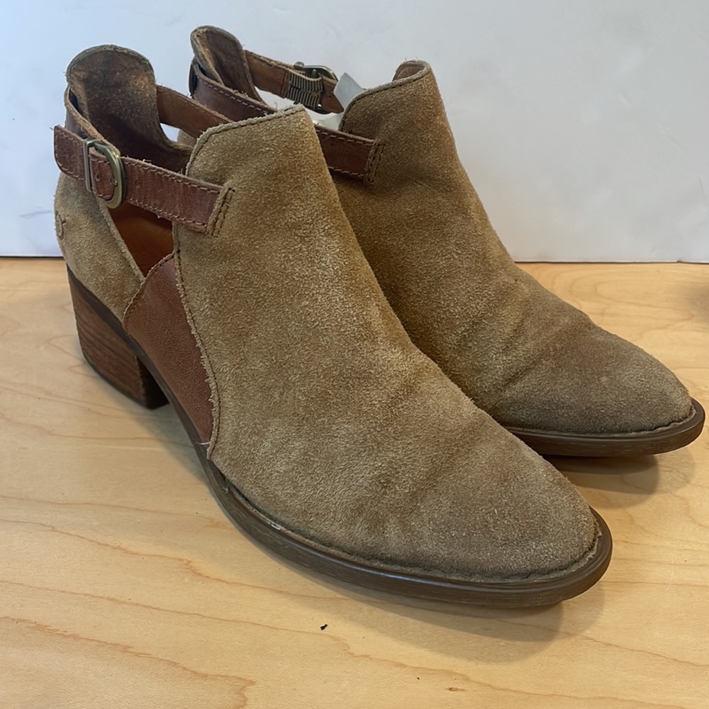 BORN Suede Carin Booties size 8